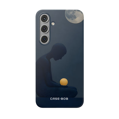 Moonlit Contemplation Samsung S24 Plus Case - Soft