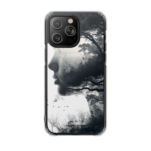 Nature Silhouette - Phone Case for iPhone (Clear Impact - Magnetic)