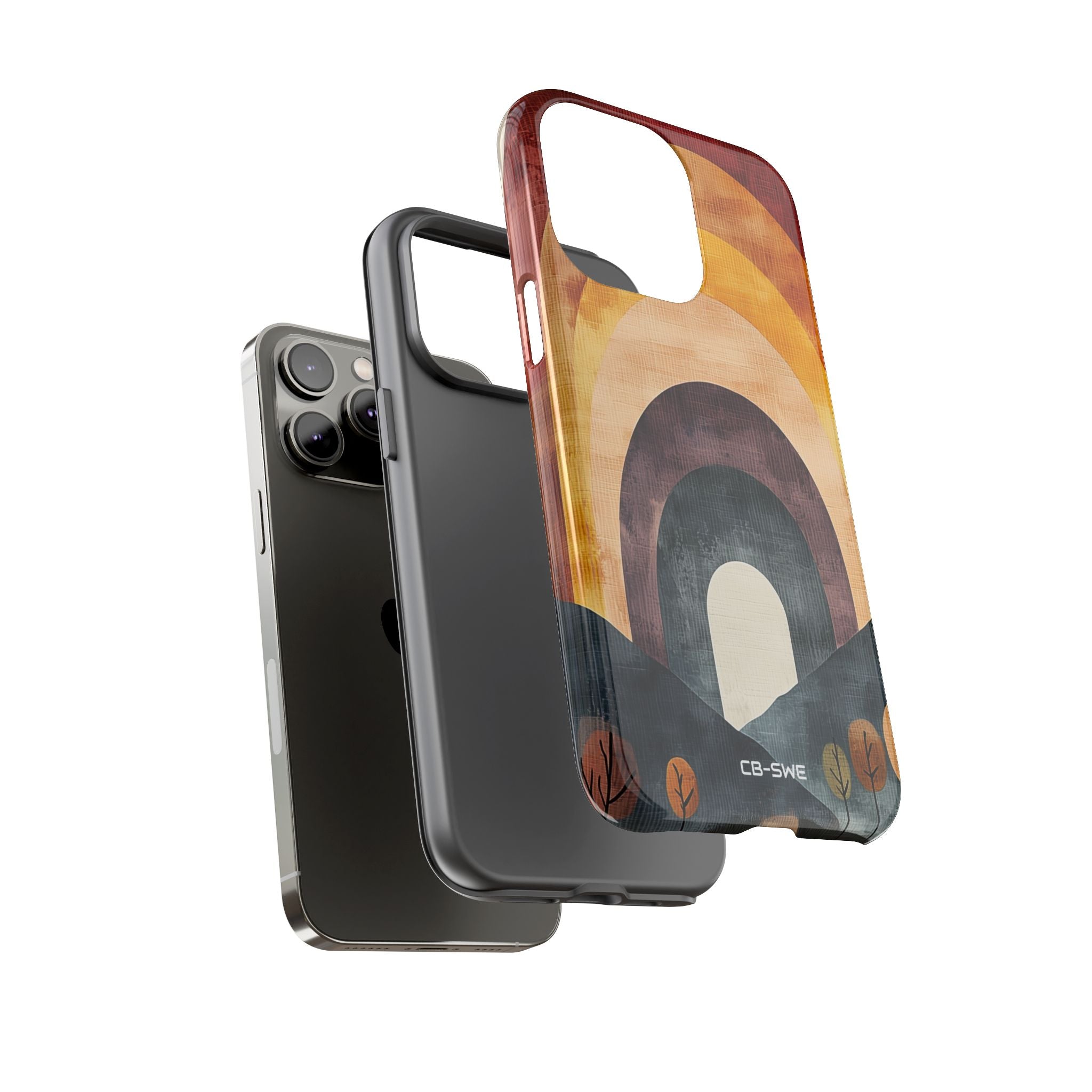 Earthy Arches Embrace - iPhone Case