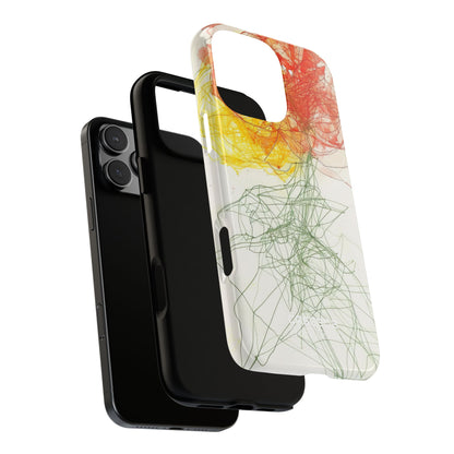 Fiery Blossom Tangle iPhone 16 - Tough