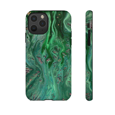 Light Green Ink Art iPhone Case (Protective) iPhone 11 Pro Matte Phone Case