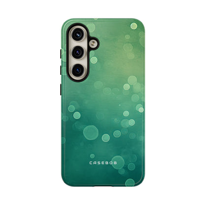 Green Dot Matrix - Protective Phone Case