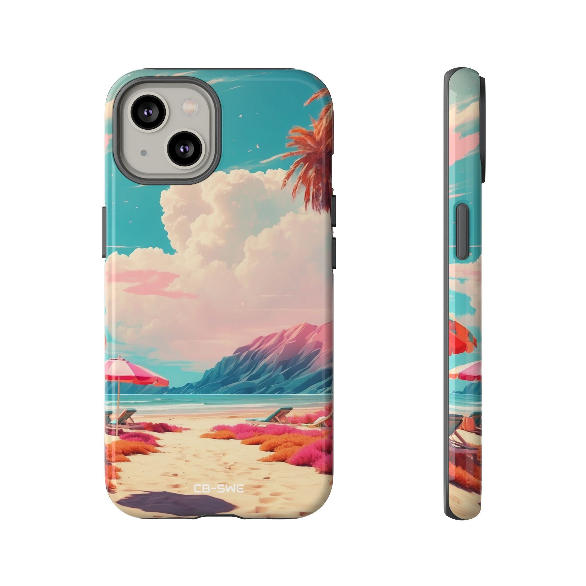 Vibrant Umbrellas Stand - iPhone Case