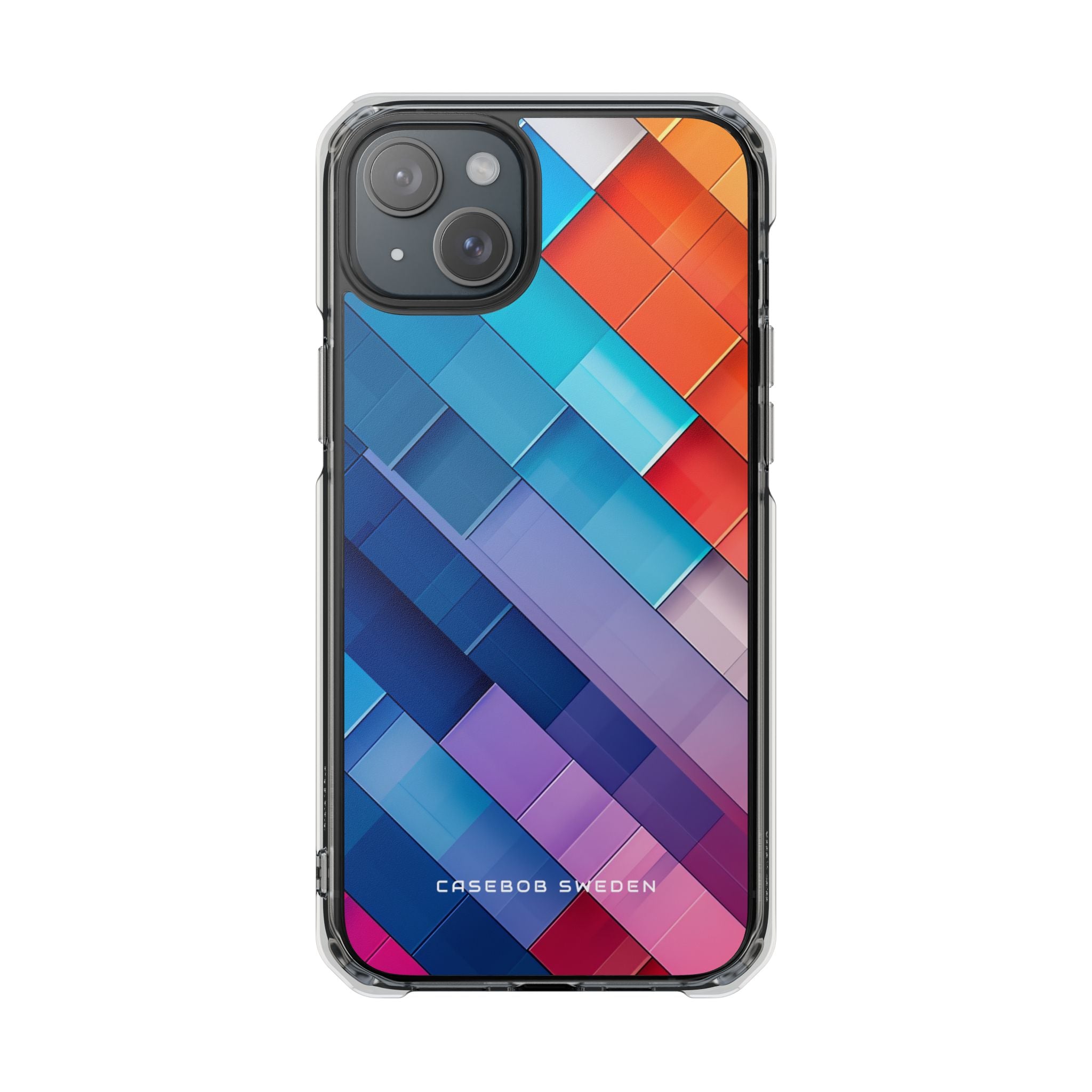 Vibrant GeoFlow iPhone 15 - Clear Impact Phone Case