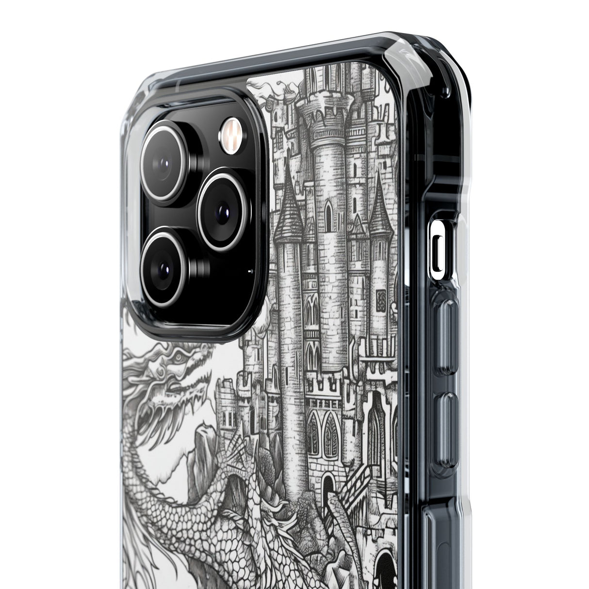 Dragon's Ascent - Phone Case for iPhone (Clear Impact - Magnetic)