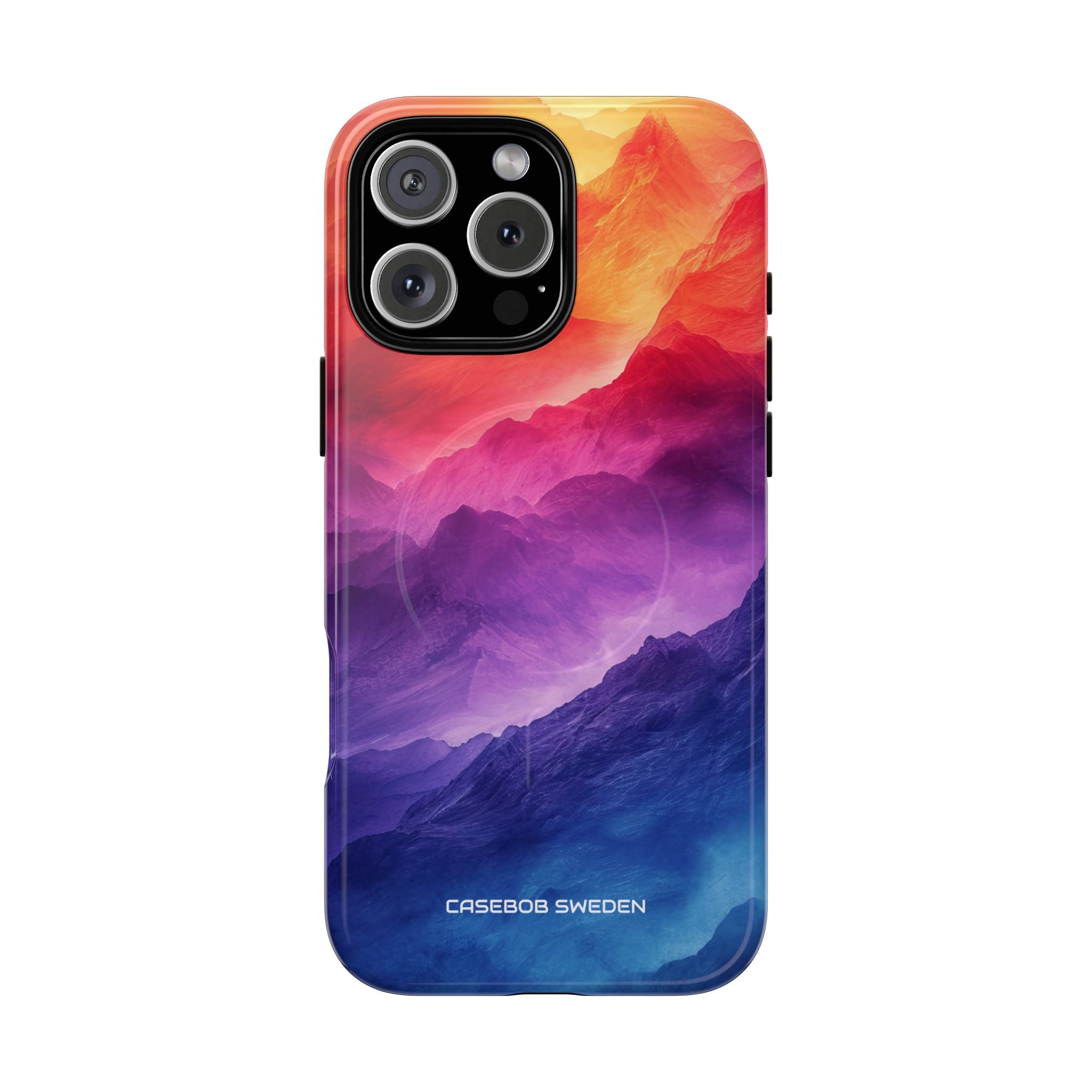 Purple Orange Mountains - Tough + MagSafe® iPhone 16 Phone Case