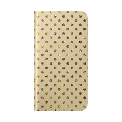 Golden Sparkle - iPhone 16 Plus Case - Portemonnee