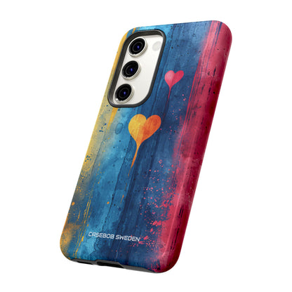 Hearts Watercolor Art - Tough Samsung S23 Phone Case