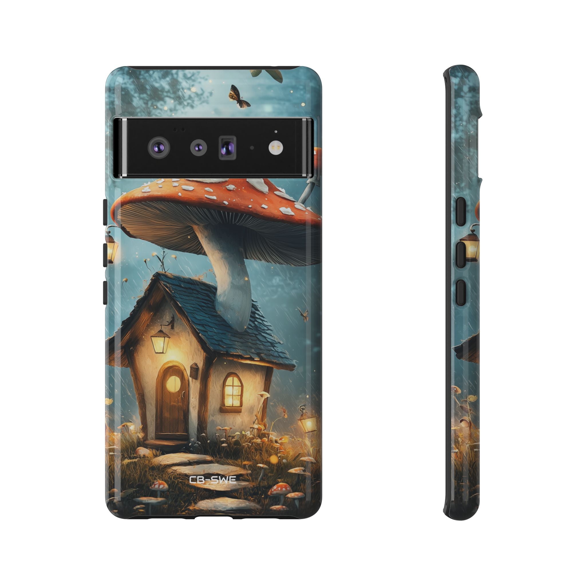 Mushroom House Glows - Google Pixel Case