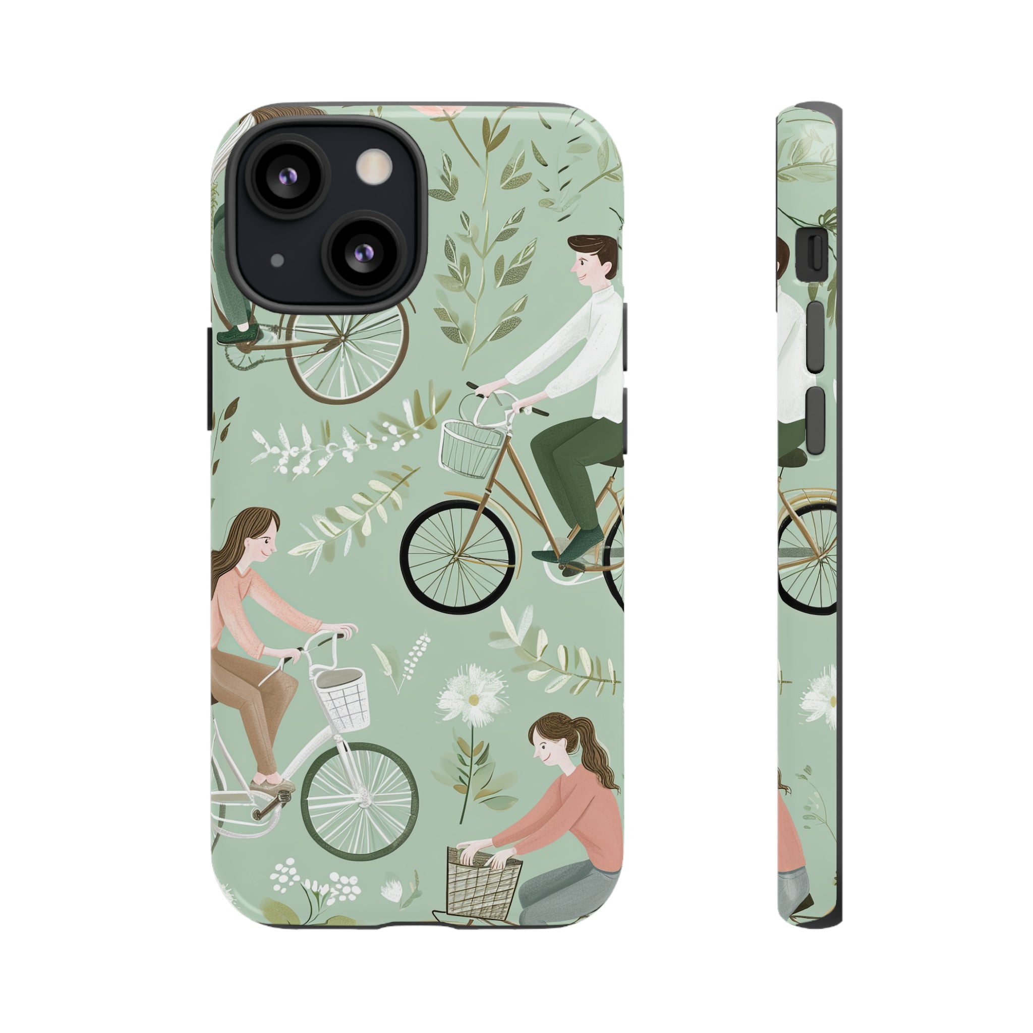 Pastel Bike Ride Romance - Protective Phone Case