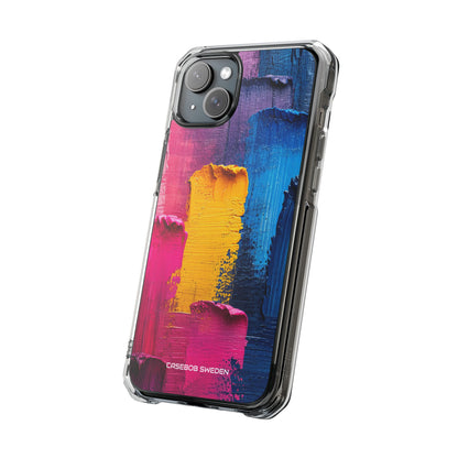 Bold Abstract Texture - Clear Impact iPhone 15 Phone Case