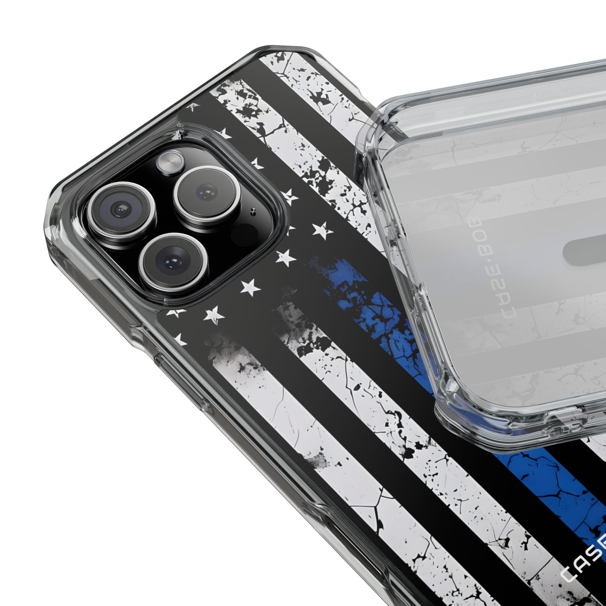 Blue Stripe Flag iPhone 16 Pro Max Case - Impact
