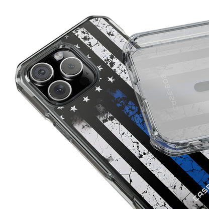 Blue Stripe Flag iPhone 16 Pro Max Case - Impact