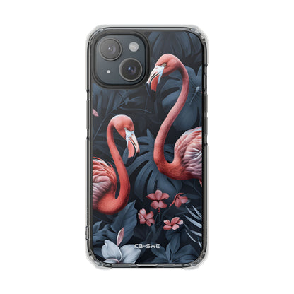 Flamingos Embrace Nature iPhone Case - Impact