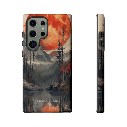 Celestial Glow Over Reflective Landscape Samsung S23 - Tough Phone Case