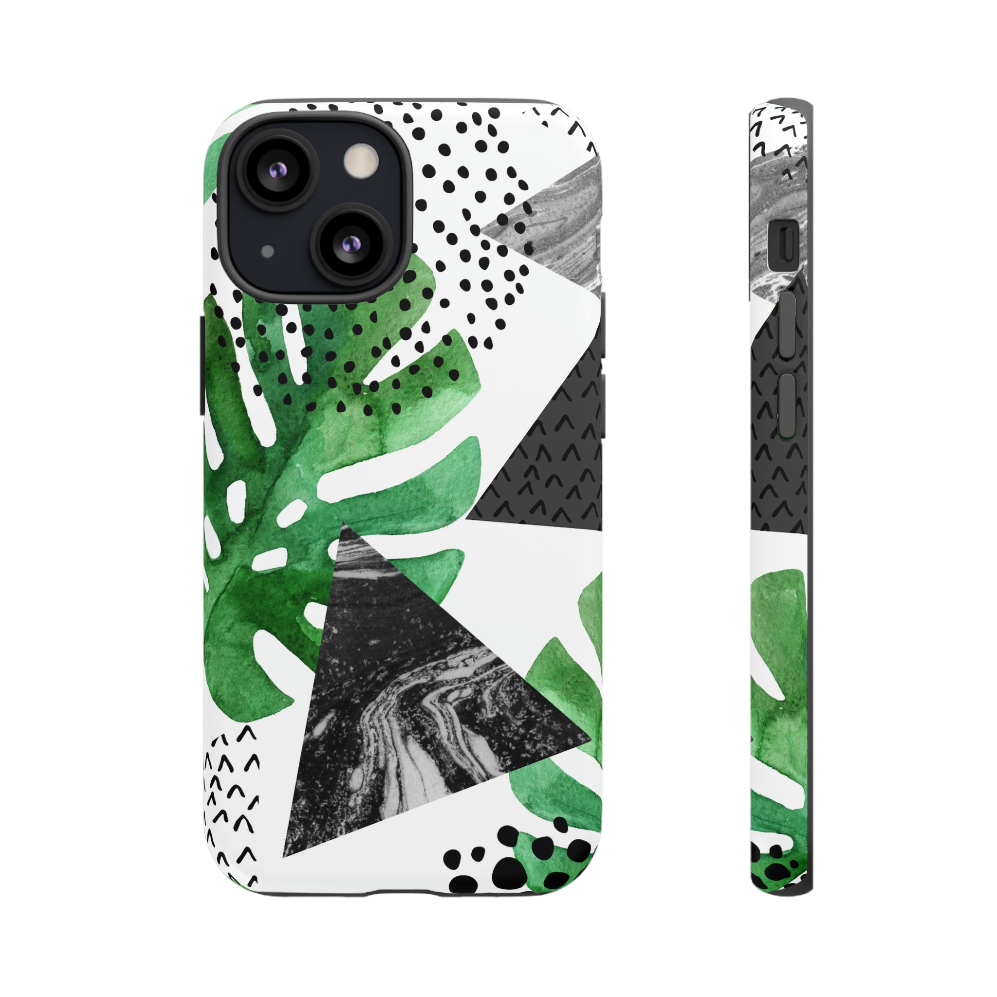 Grunge Green Tropical - Protective Phone Case