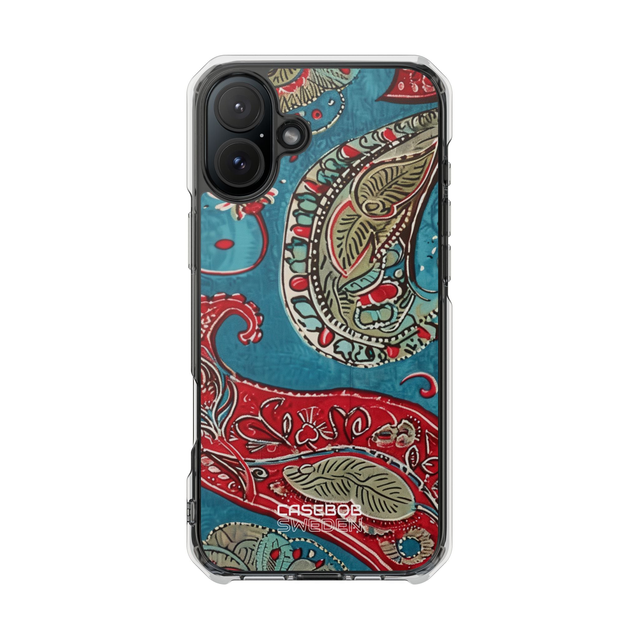 Paisley Floral Fusion iPhone 16 - Impact Clear+