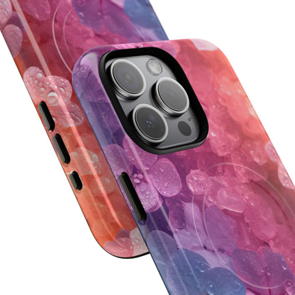 Floral Chill Blooms - Tough + MagSafe® iPhone 15 Phone Case