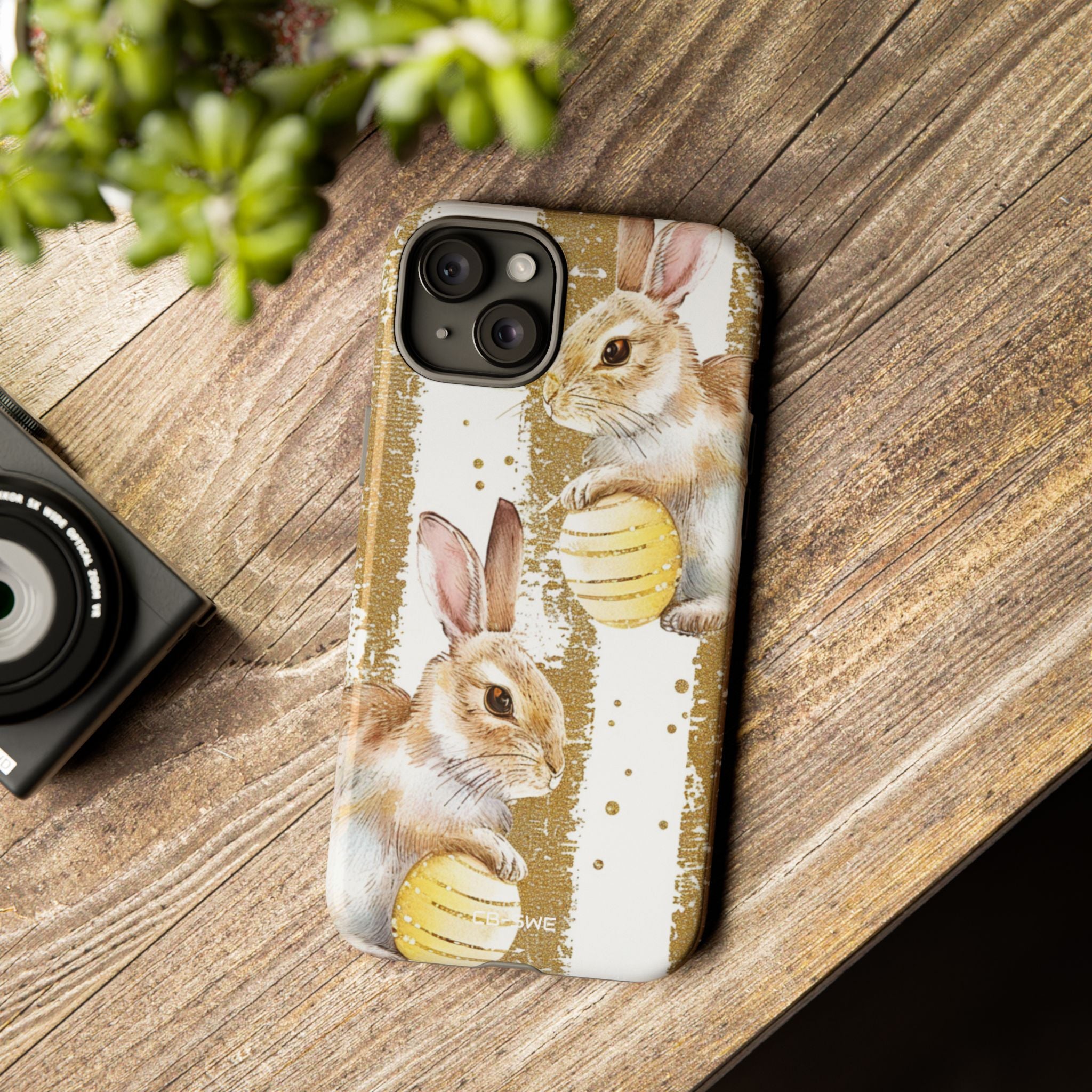 Bunnies Hold Eggs - iPhone Case