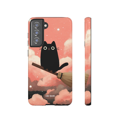 Cat Rides Broom - Samsung Case