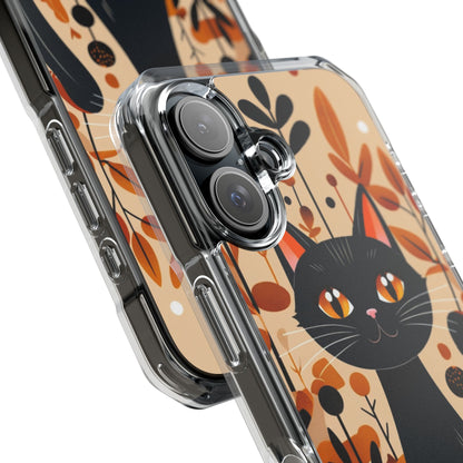 Autumnal Cat Whimsy iPhone Case - Impact