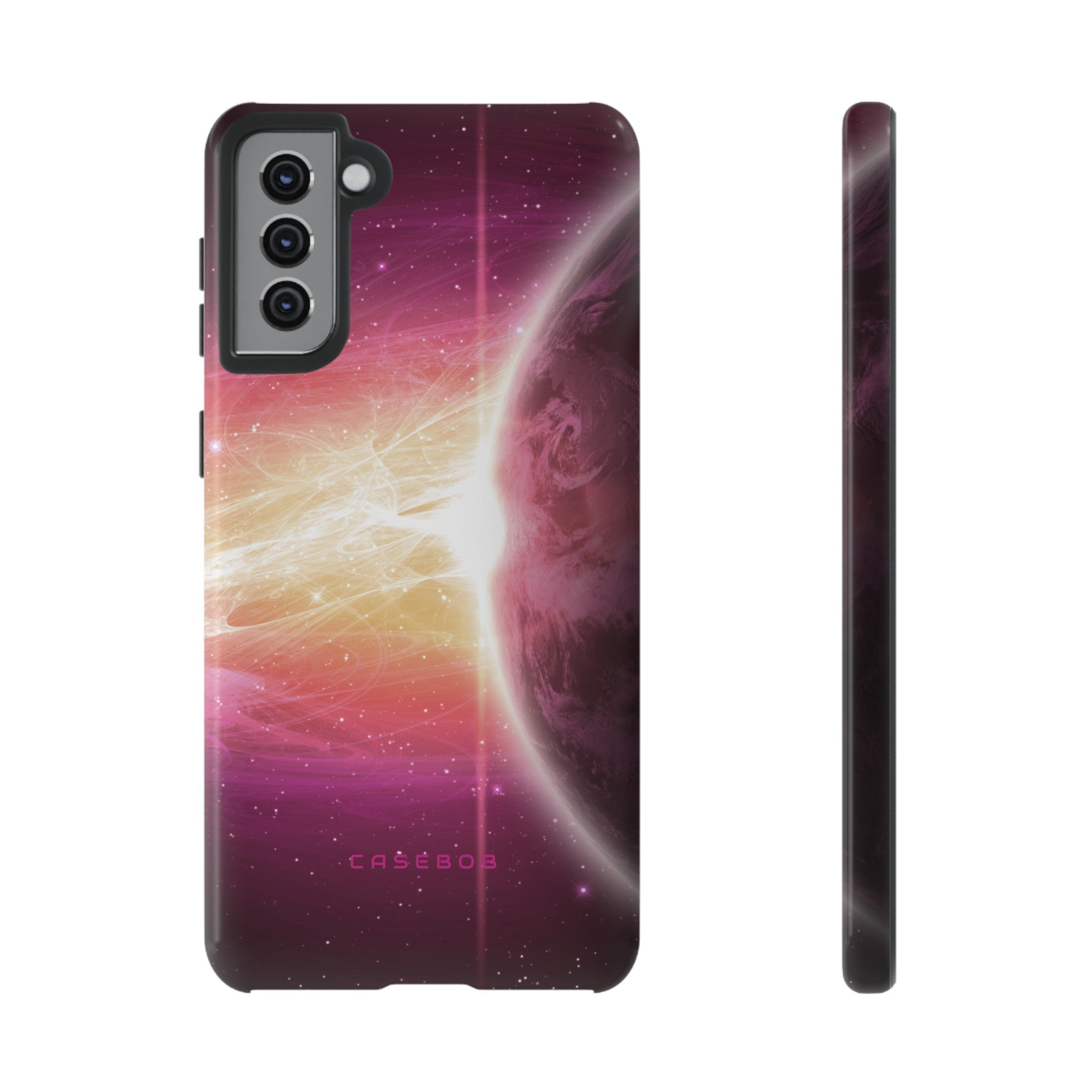 Purple Planets in Space - Protective Phone Case