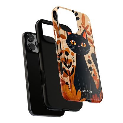 Black Cat Glow iPhone 16 Pro Max Case - Tough