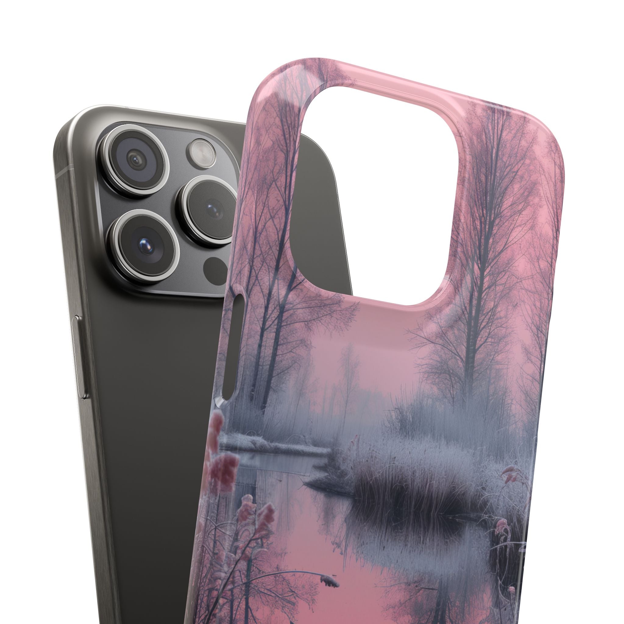 Pink Serenity Case - Slim iPhone 15 Phone Case