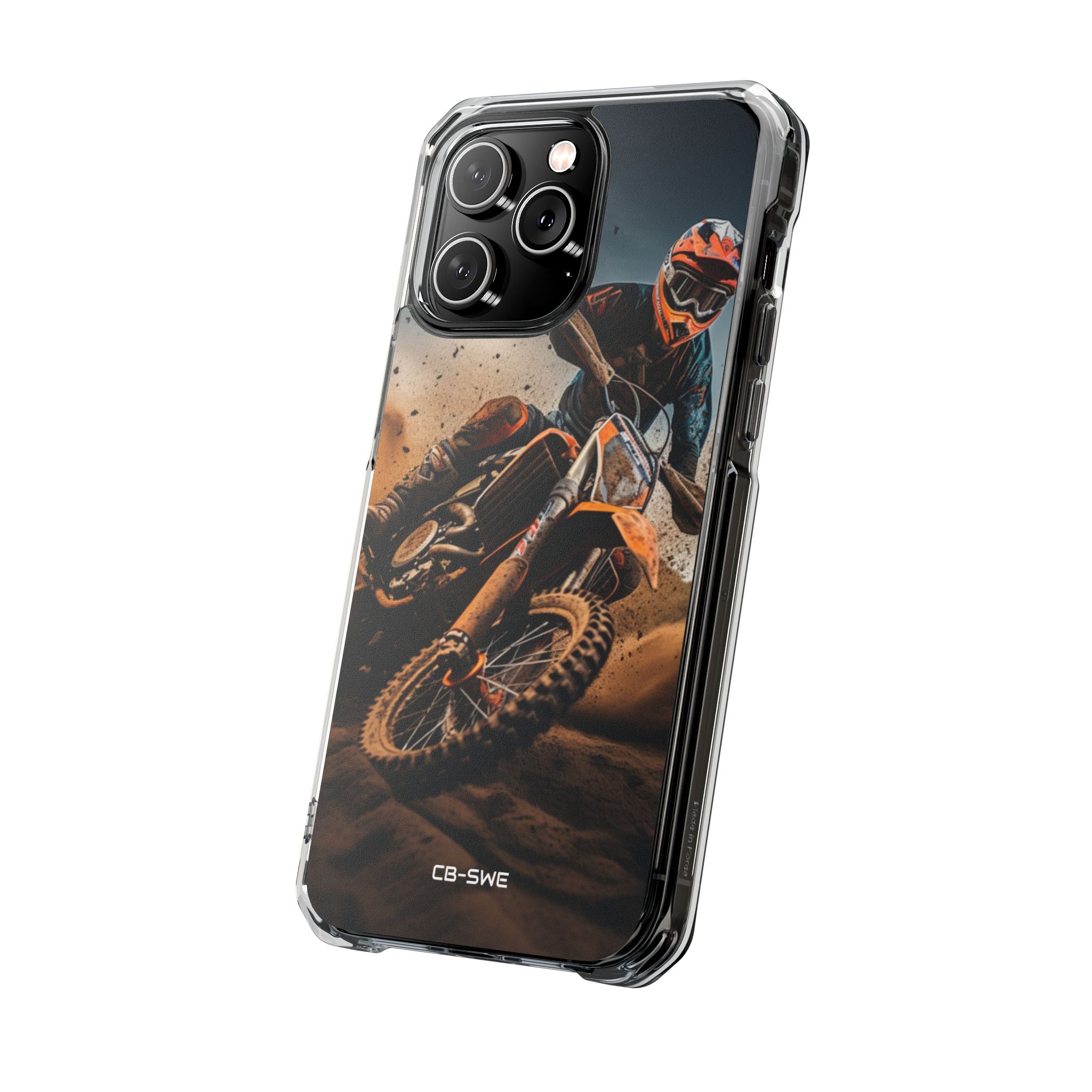 Rider Amidst Desert Fury iPhone Case - Impact