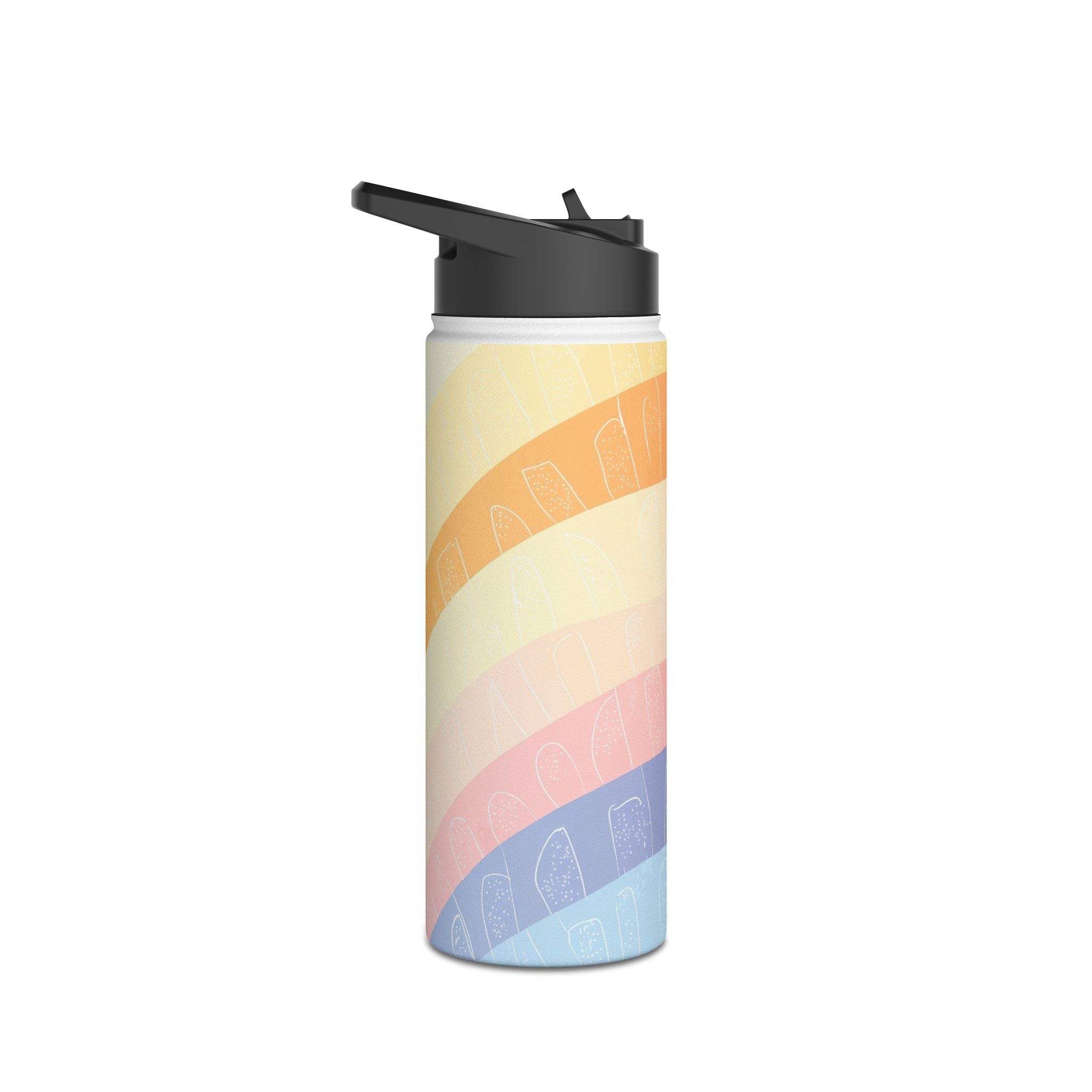 Pastel Rainbow Glow - Stainless Steel Water Bottle