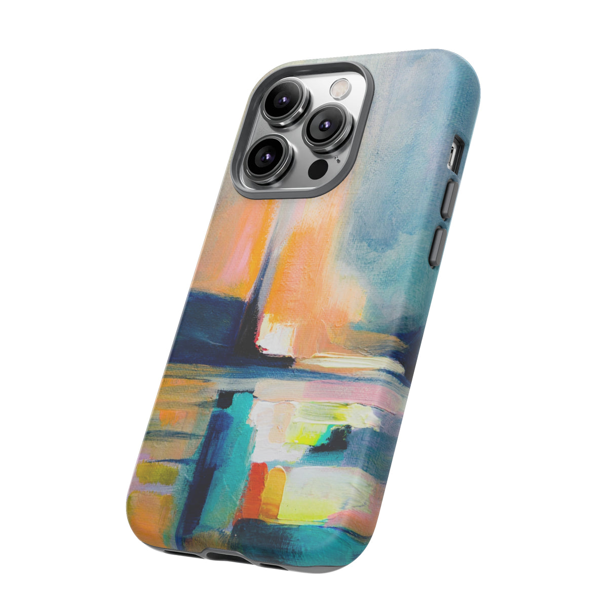 Abstract Blue n Yellow iPhone Case (Protective) Phone Case