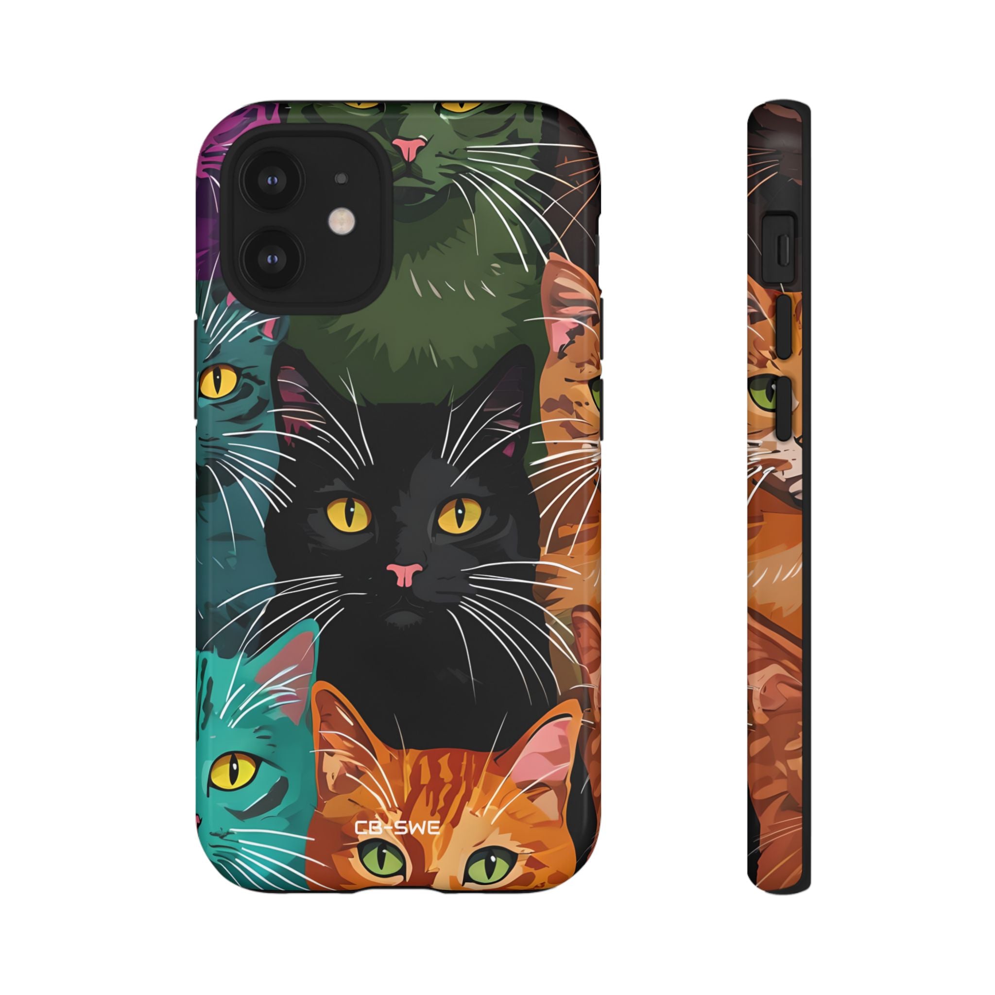 Colorful Cat Charisma - iPhone Case