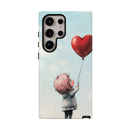 Heart Balloon Glow Samsung S24 Ultra Case - Tough