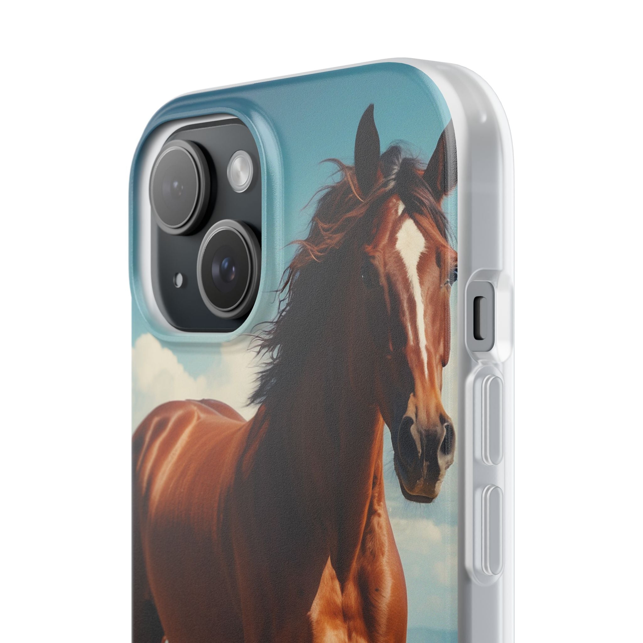 Blazing Horse iPhone 15 Case - Soft