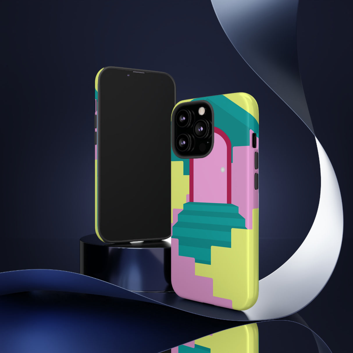 Vector Illustration of Stairs - Protective Phone Case