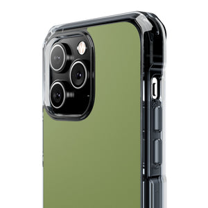 Moss Green | Phone Case for iPhone (Clear Impact Case - Magnetic)