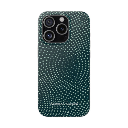 Teal Rippleflow iPhone 15 - Flexi Phone Case