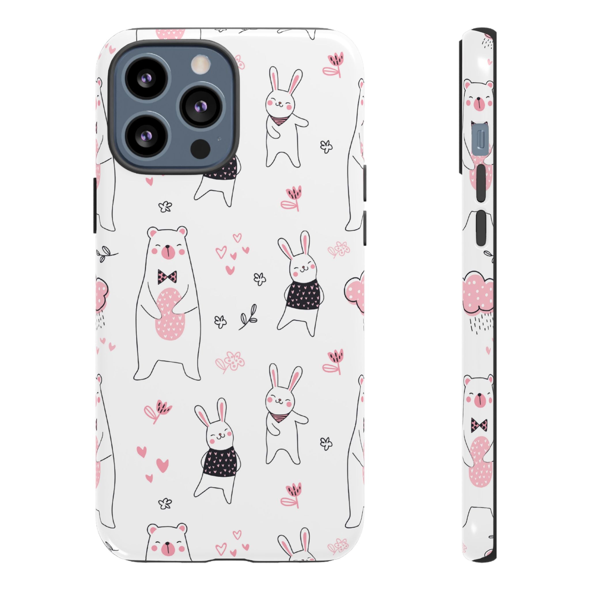 Bears Dance Playfully - iPhone Case