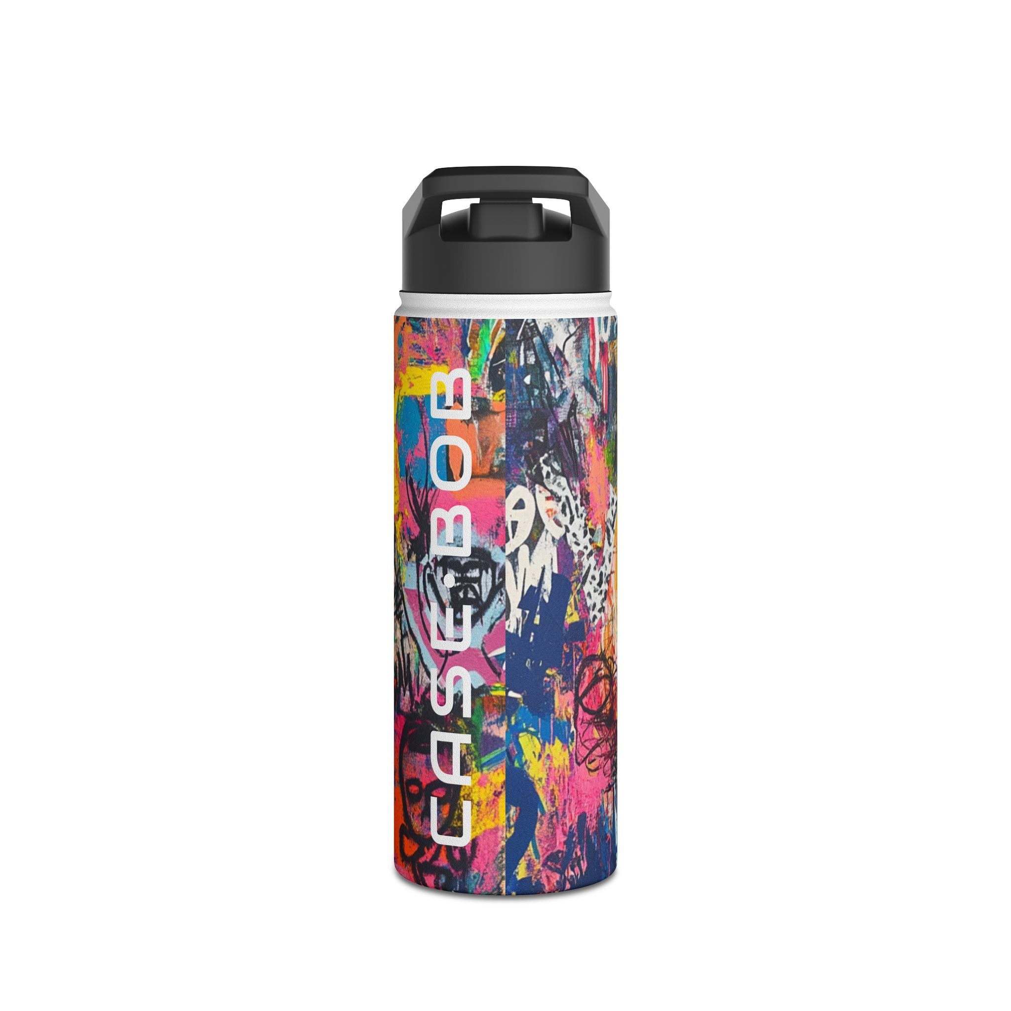 Neon Skull Burst - Stainless Steel Water Bottle