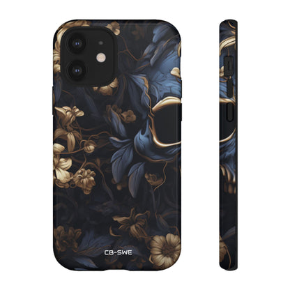 Gothic Floral Skull - iPhone Case