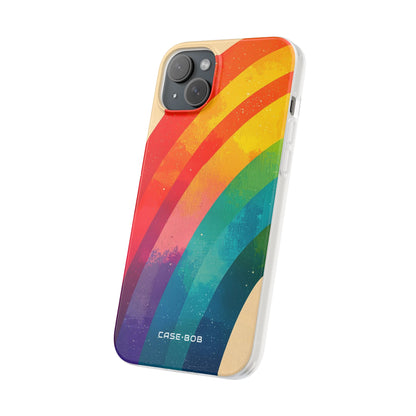 Textured Rainbow Arc iPhone 15 Plus Case - Soft