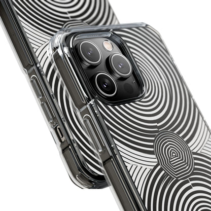 Monochrome Spiral Motion iPhone 14 - Impact Clear+