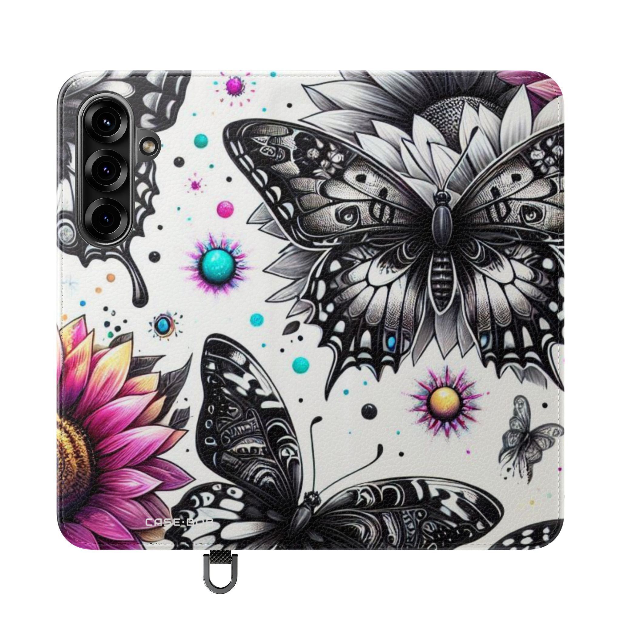 Monochrome Flutter - Samsung S25+ Case - Wallet