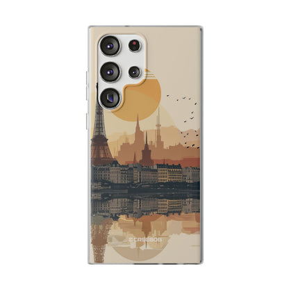 Parisian Sunset Serenity | Flexible Phone Case for Samsung Galaxy