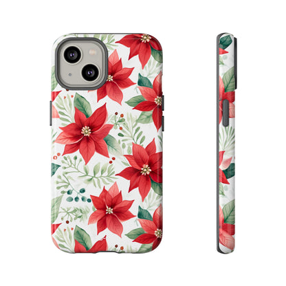 Poinsettias Bloom Bright - iPhone Case