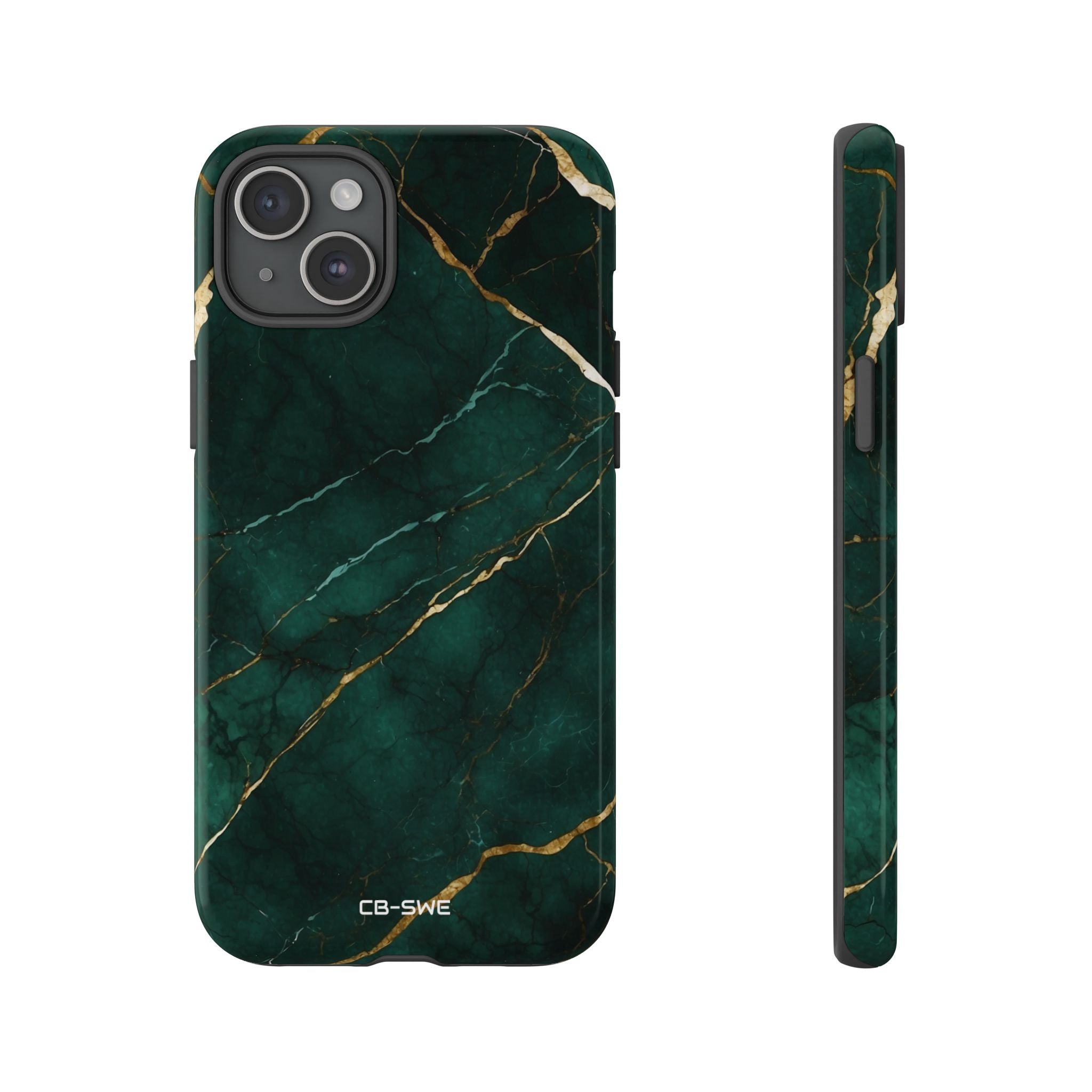 Emerald Veins Flow - iPhone Case