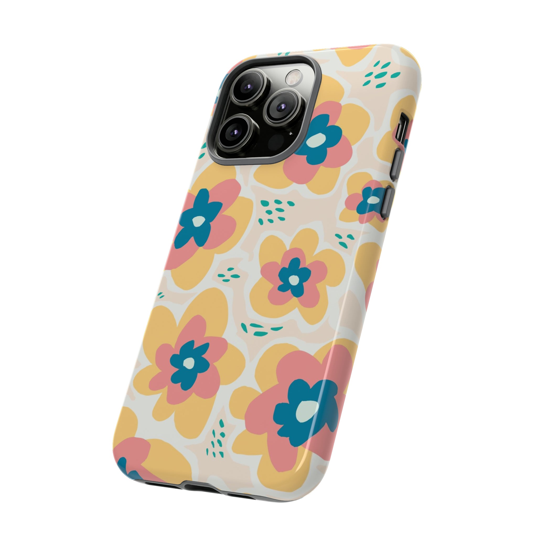 Yellow Happy Flower - Protective Phone Case