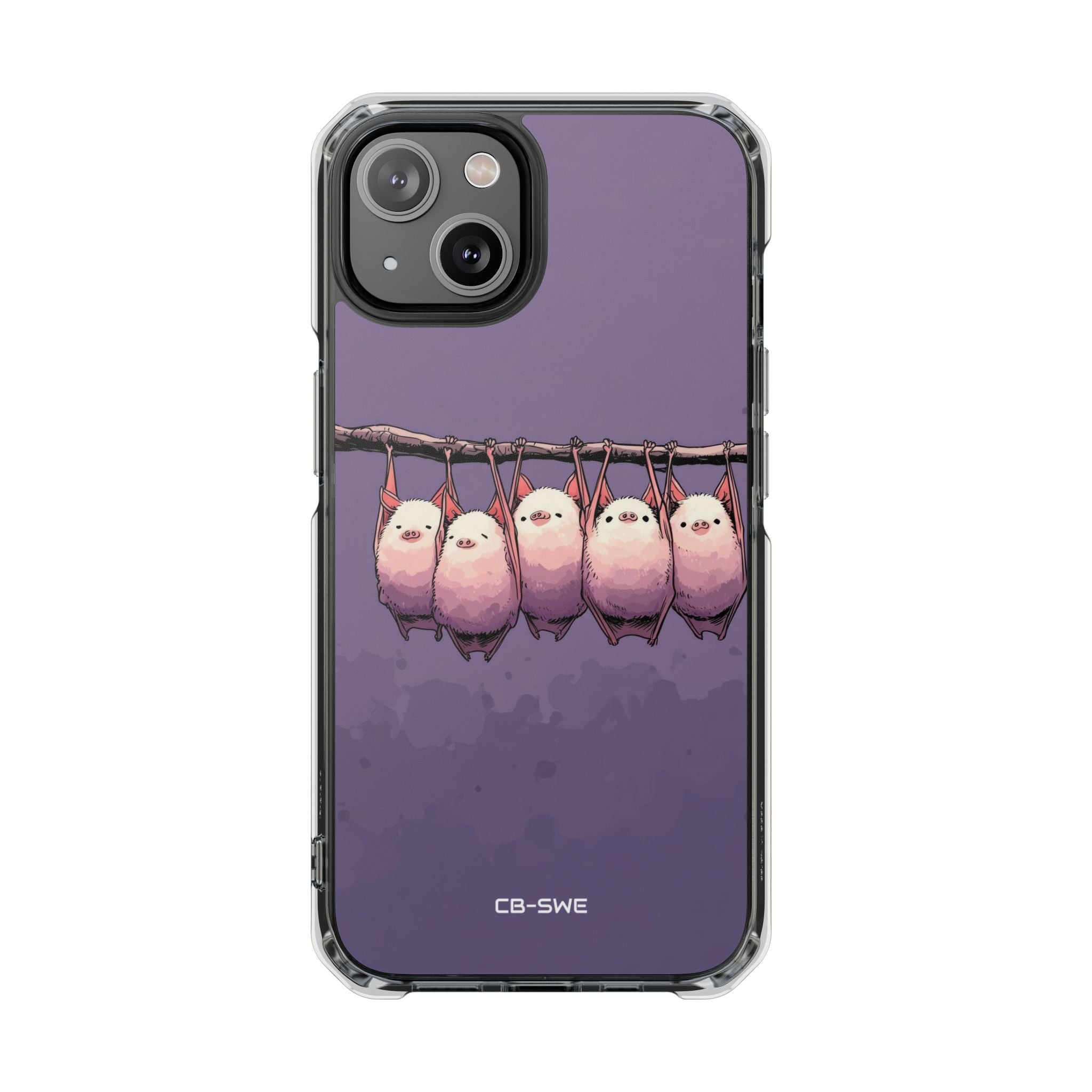 Bats Hang Playfully iPhone Case - Impact
