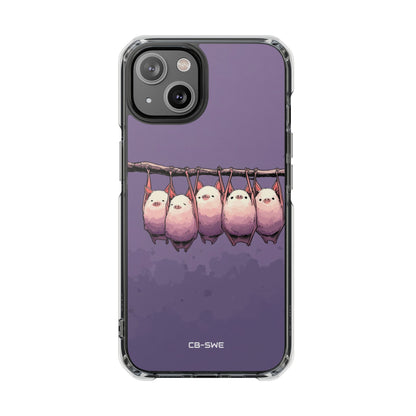 Bats Hang Playfully iPhone Case - Impact