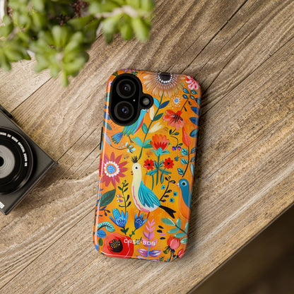 Colorful Birds Bloom iPhone 16 Case - Tough
